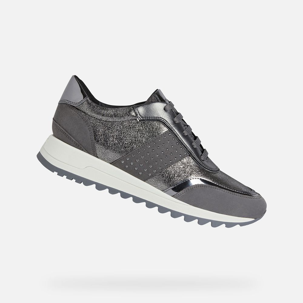 Geox Sneakers Dark Grey Tabelya - Geox Womens Shoes - UNPOXV095